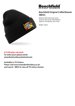 Beechfield Original Cuffed Beanie (BB45)